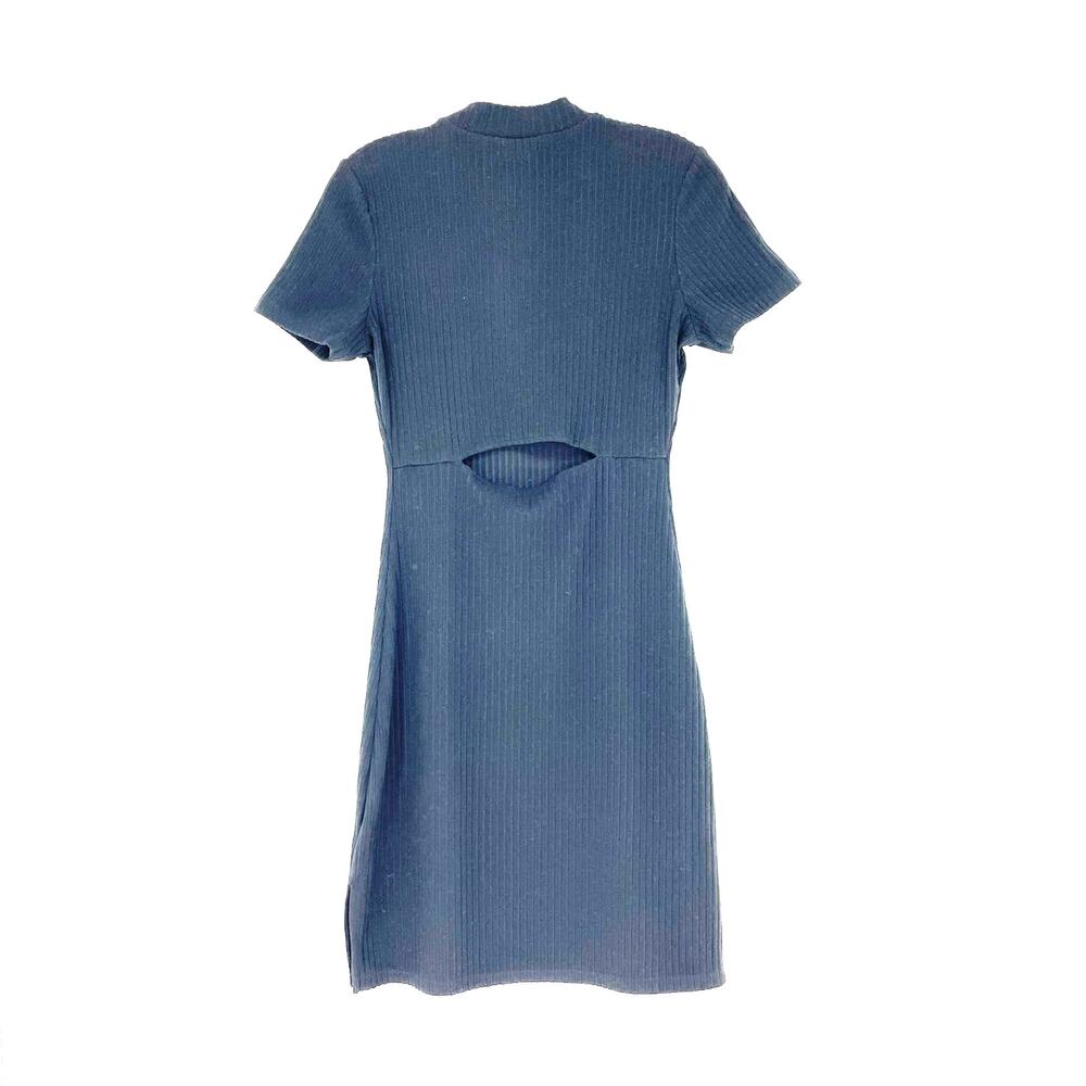 Black Swan Short Sleeve Cutout Mock Neck Dress Size Small